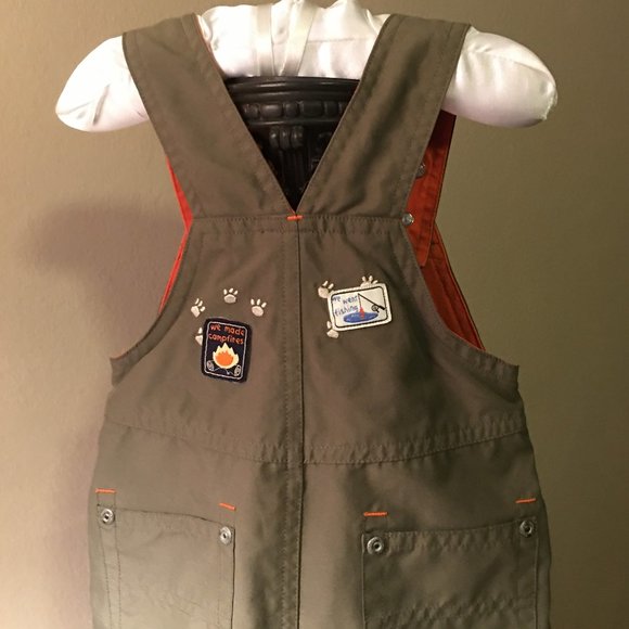 CARTER'S "Bear Scout" Snap-Bottom Overalls - Picture 7 of 12